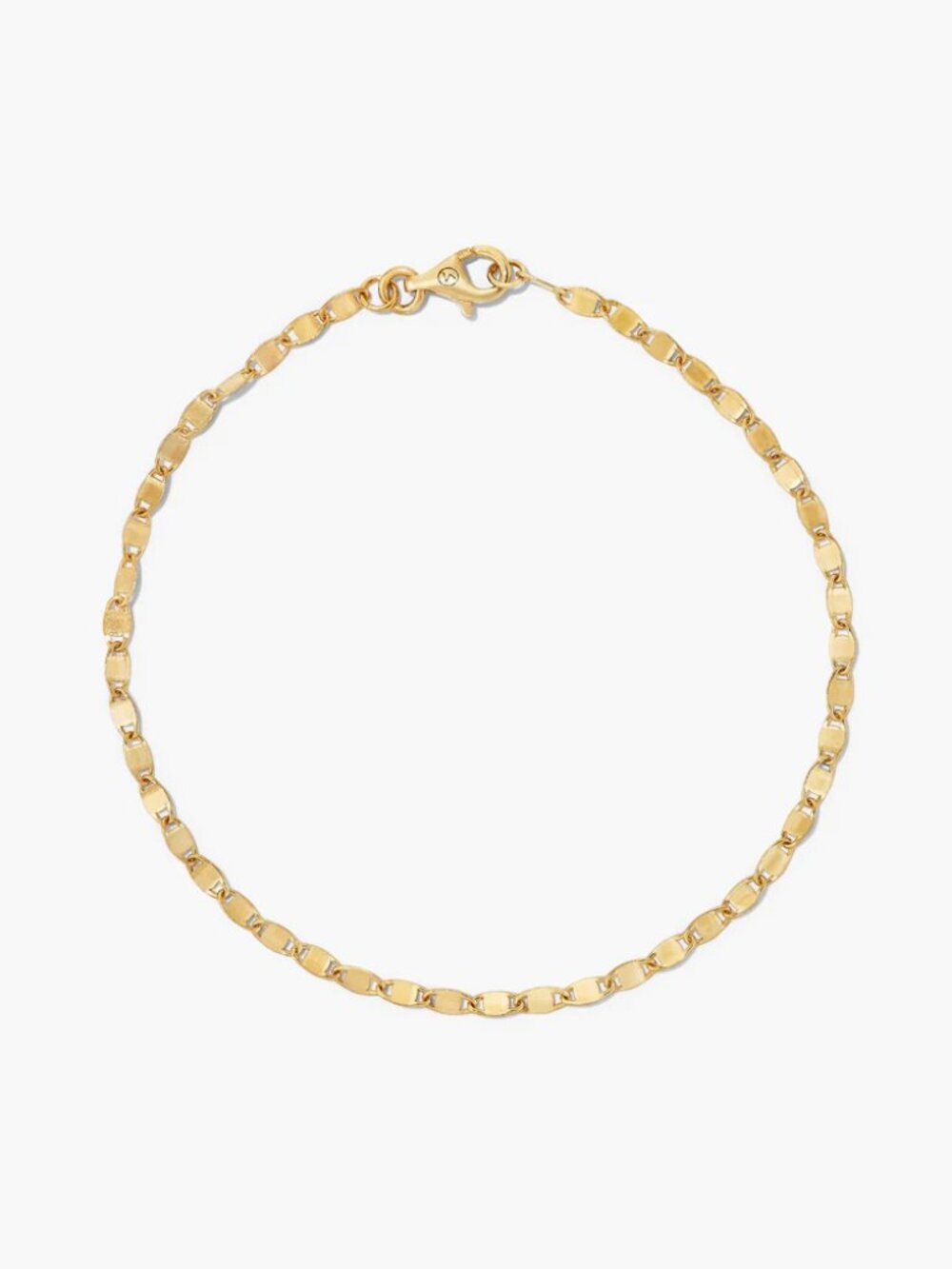 Mejuri 14k Yellow Gold Anchor Chain Bracelet 6.5 Inches
